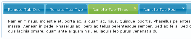 Struts2 jQuery Plugin - Tabbed Panel - Sortable - Closeable